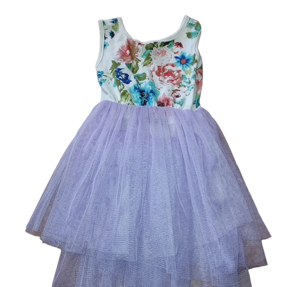 Girls Size 18-24 month floral dress beautiful thulle boutique style